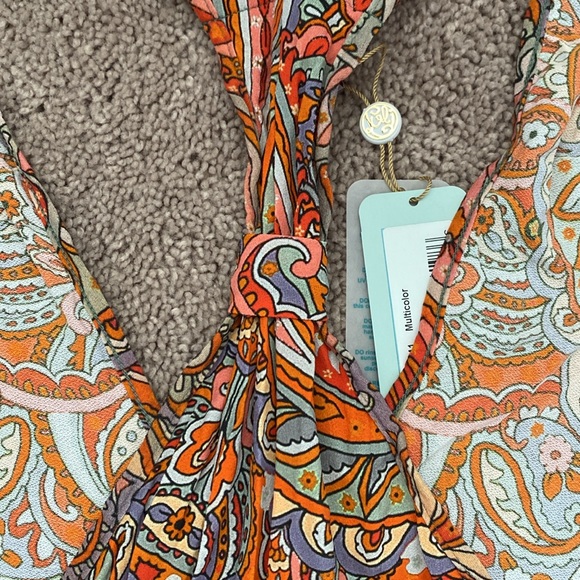 Luli Fama Andaluz T Back Mini Dress Size L - Picture 10 of 12